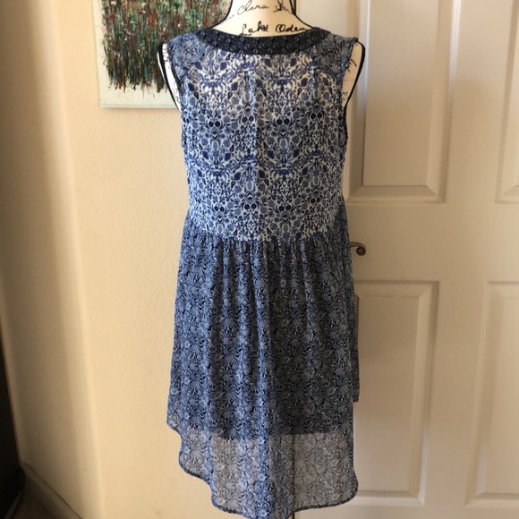 Knox Rose blue floral shift dress, size small - Picture 4 of 4
